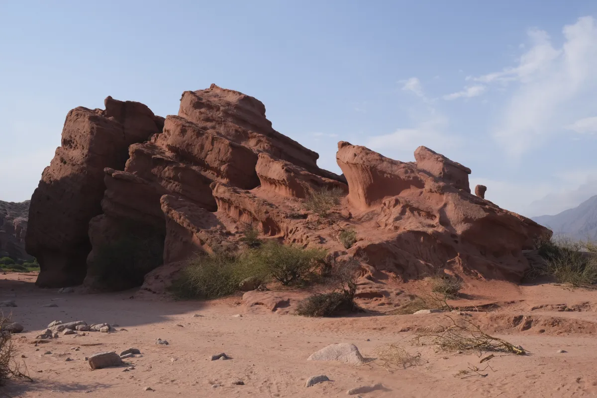 Rotsformatie in Zonlicht