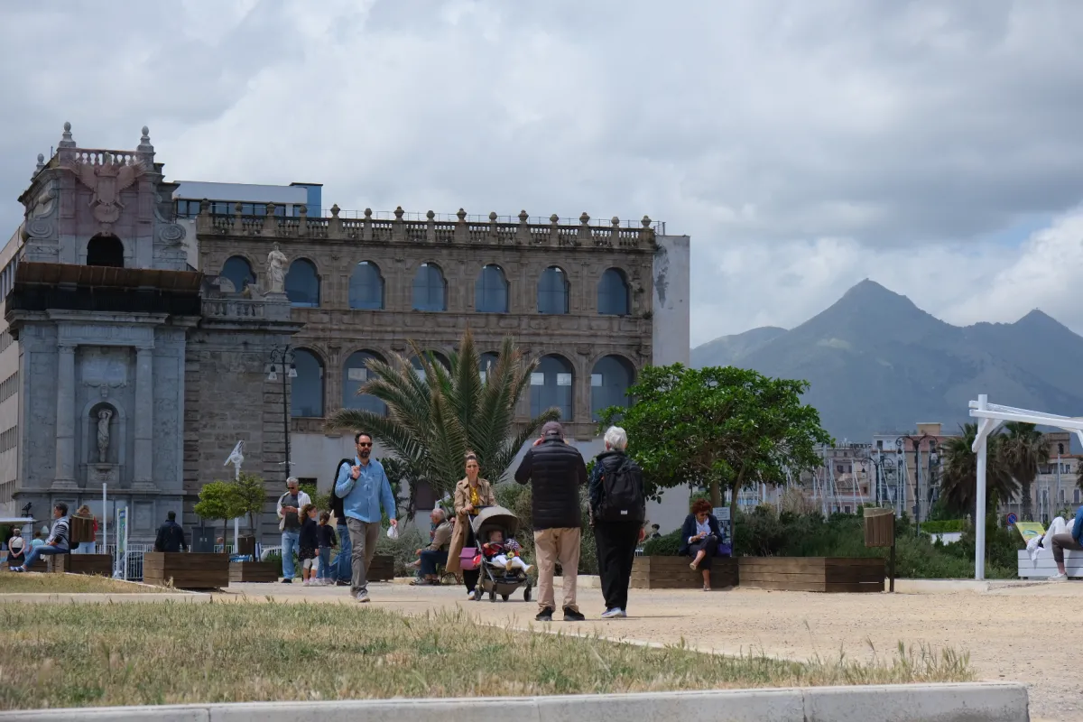 City Life by Historic Building